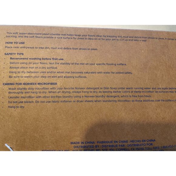 NWT - Norwex Pet Door Mat - Picture 3 of 4